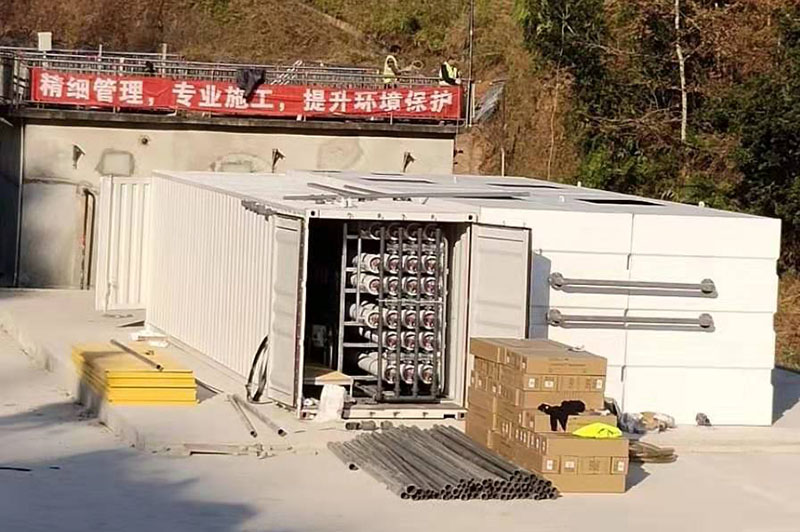 成人免费看片软件渗滤液提标改造施工中